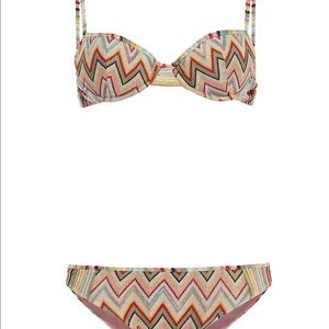 Missoni Mare Metallic Crochet Bikini BNWT
Size 40